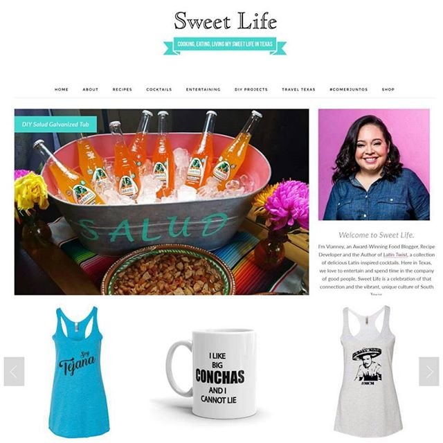 Congrats to my amiga @sweetlifebake!  We launched her #blogredesign today...AND she launched her very own store, full of all kinds of awesome #soytejana gear!  Check her out at sweetlifebake.com! ✨✨✨ #client #redesign #blogdesign #webdesign #wordpressdesign #wordpressdesigner #proudtexan #texasgirl #tejana #tejanas #tejas #texas #tejanos #tejano #texmex #texican #latina #latinas #mexican #mexicanfood #mexicana #mexicano #proudtejana #texan #foodbloggers #foodie #foodblog #foodblogger